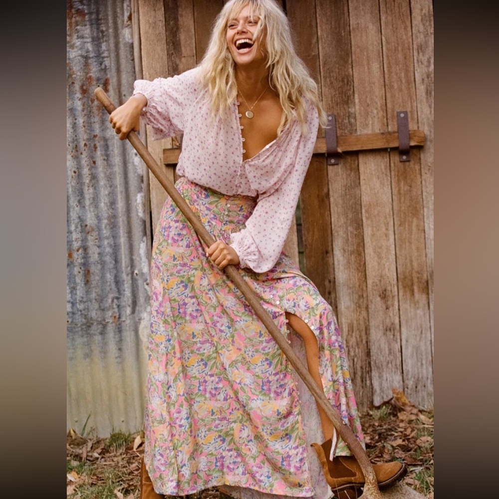 Spell and the Gypsy Collective Dolly High-Waisted Skirt NWT